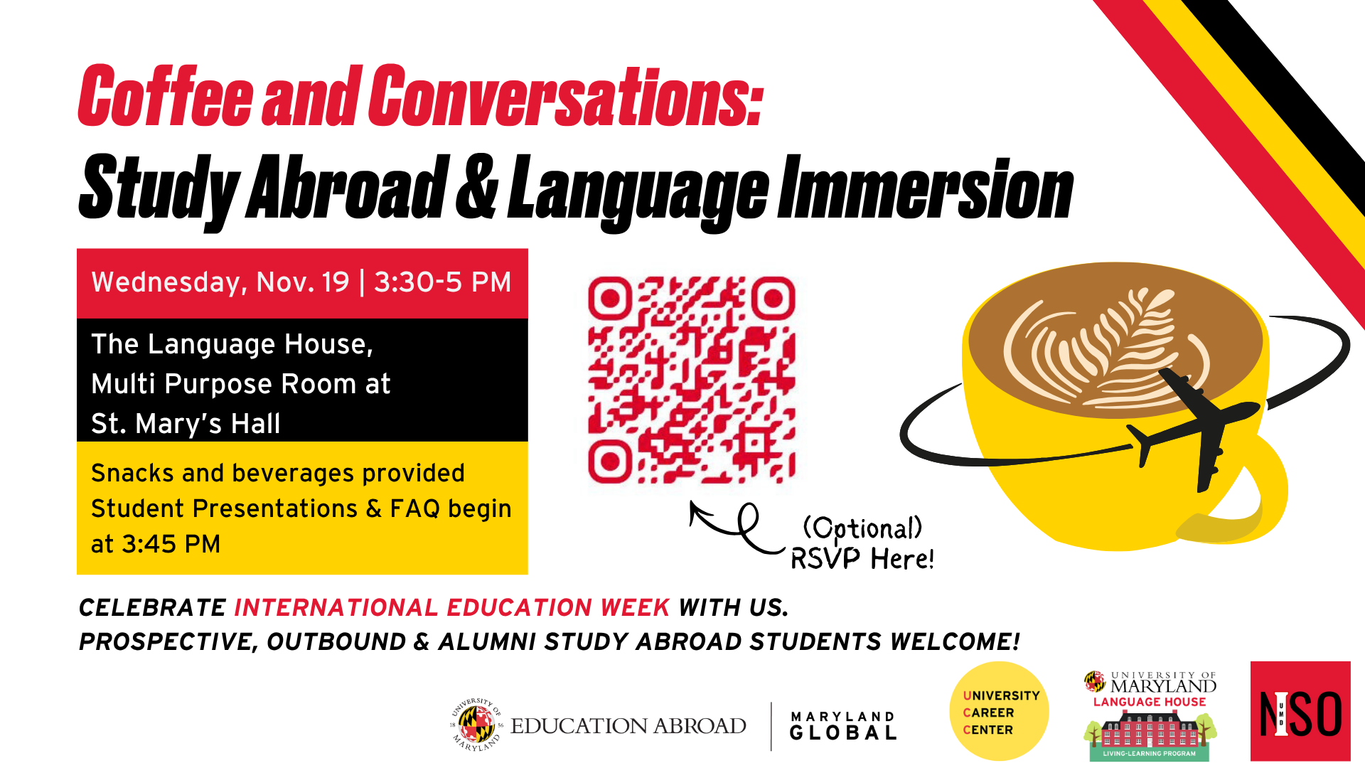 Coffee & Conversation event flyer