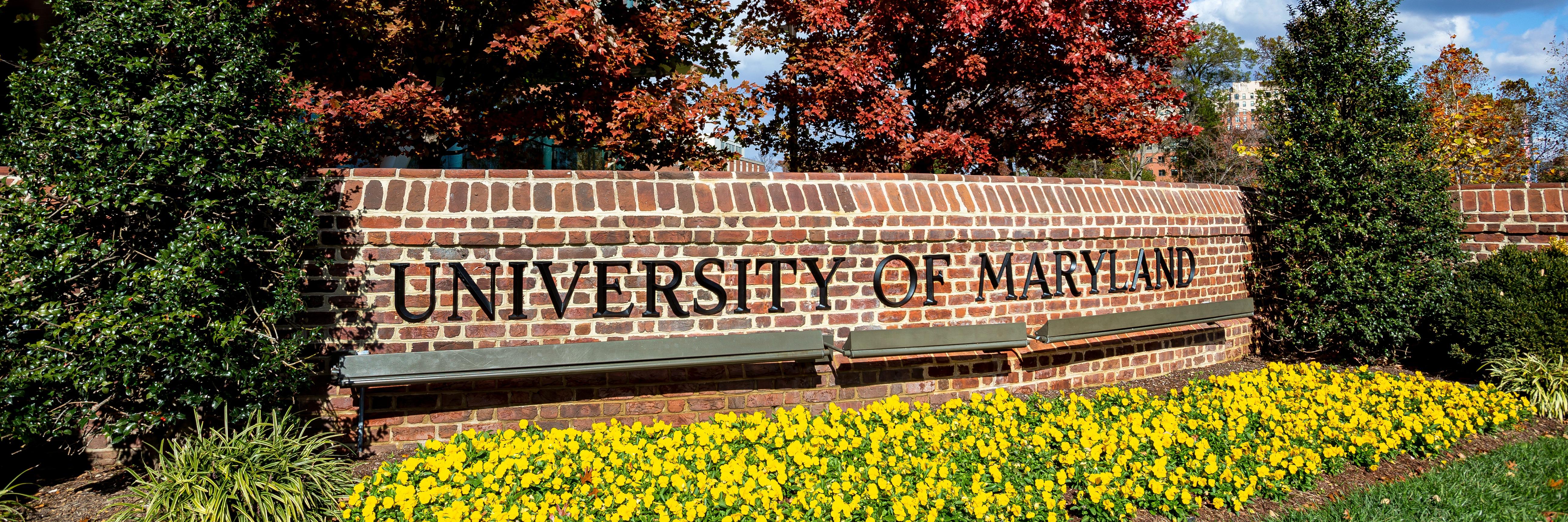 Photo of the entry signage to UMD.