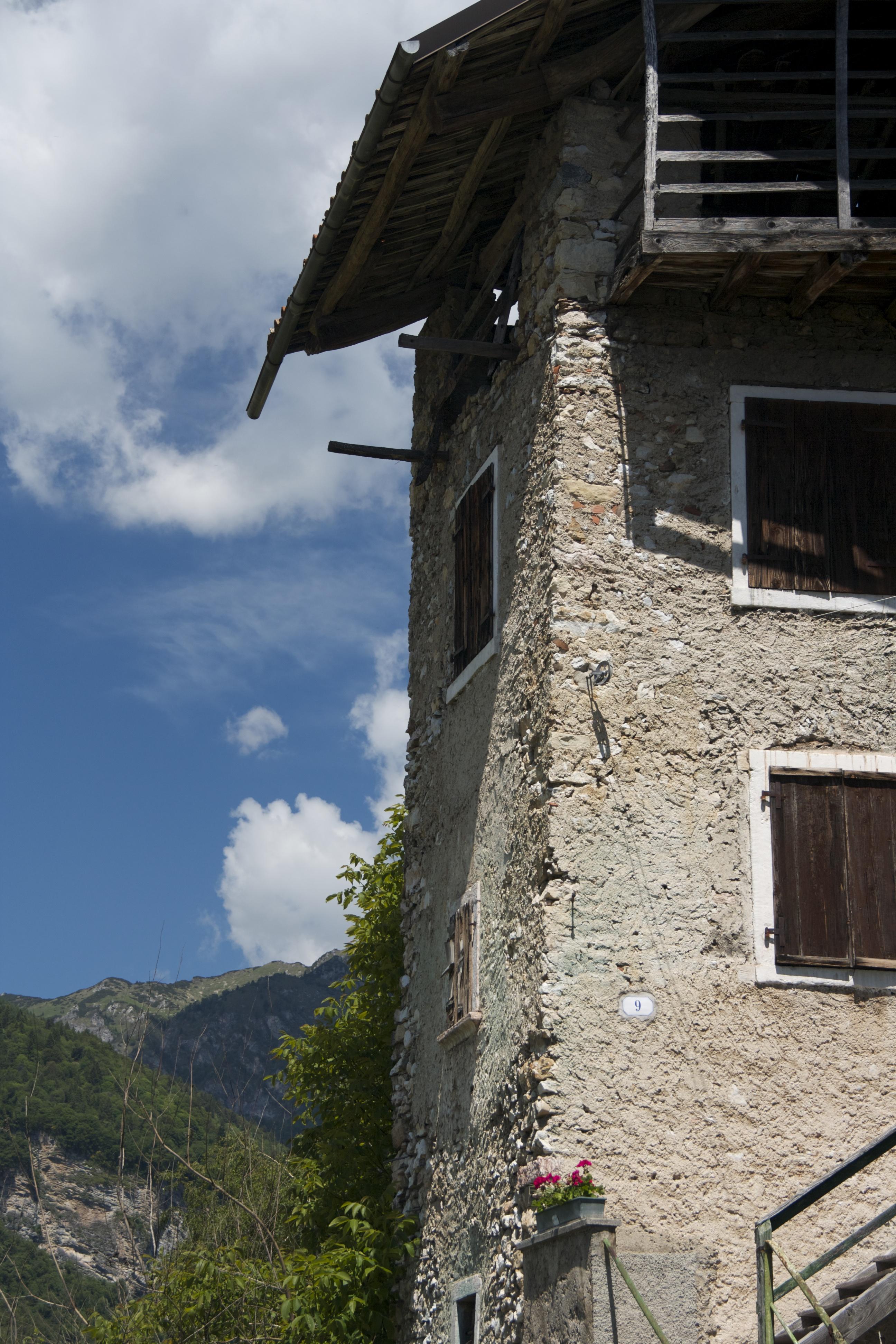 Mountainside castle.