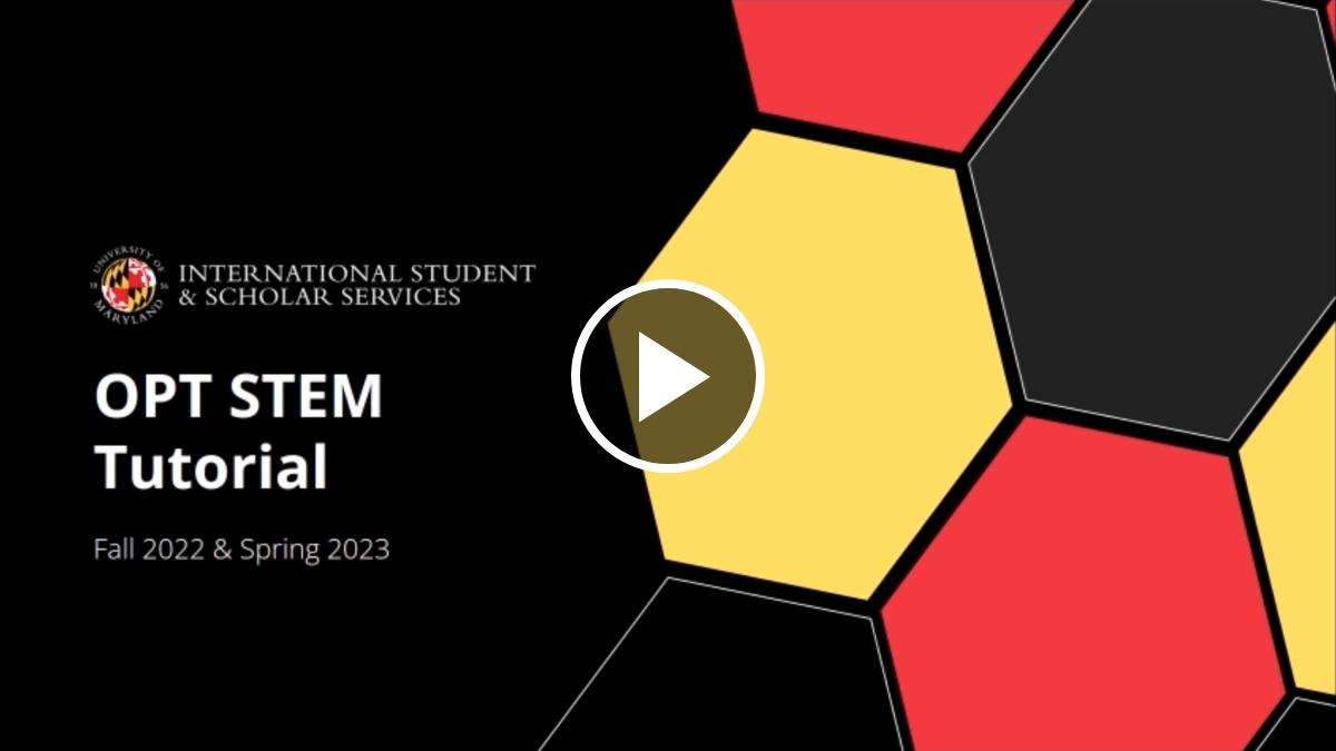Cover image of STEM OPT Tutorial video