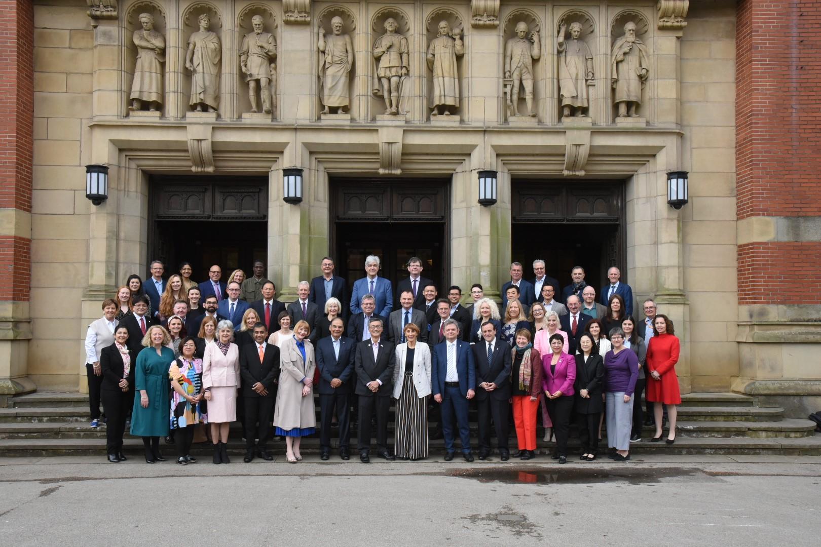 Gathering of representatives from across the Universitas 21 network at the 2022 AGM at the University of Birmingham.