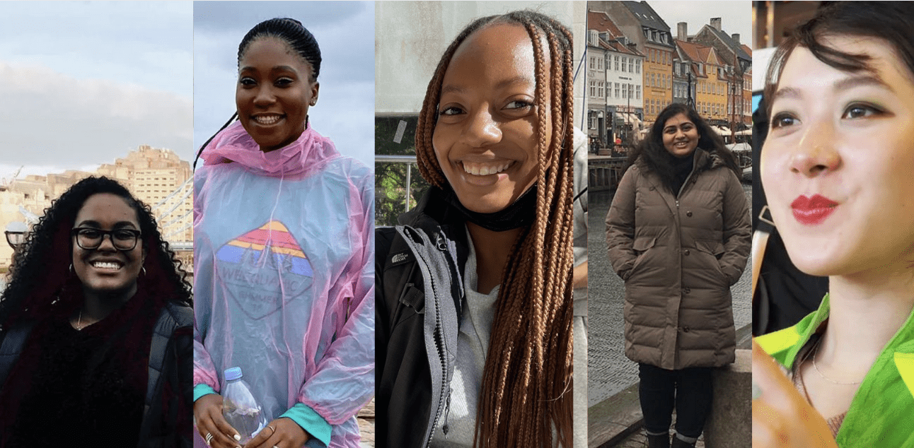 Collage of Women of Color featured in the Terps Abroad roundup. 