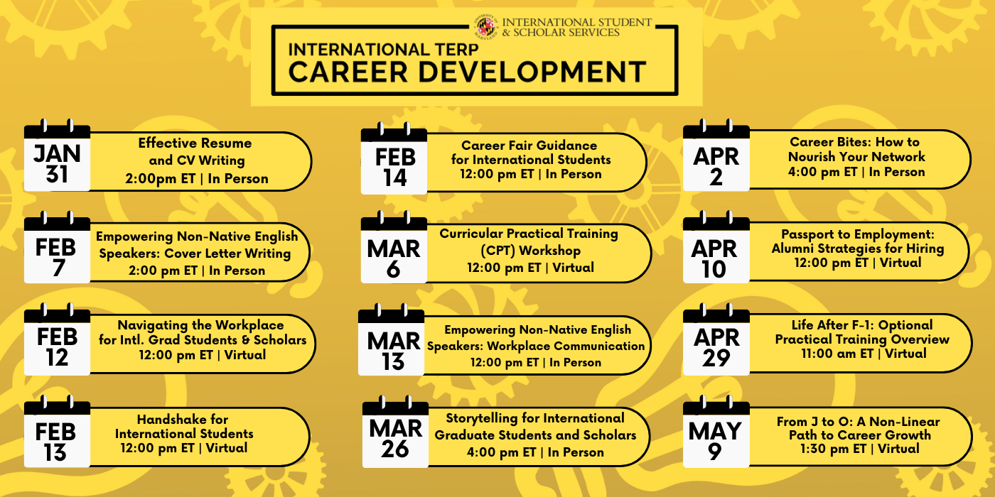 Career Development Series Spring 2025