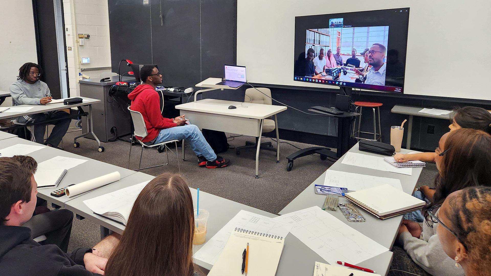 UMD students teleconference with students in Uganda