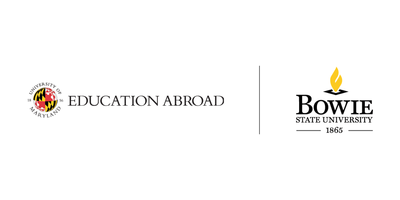 University of Maryland Education Abroad logo and Bowie State University logo