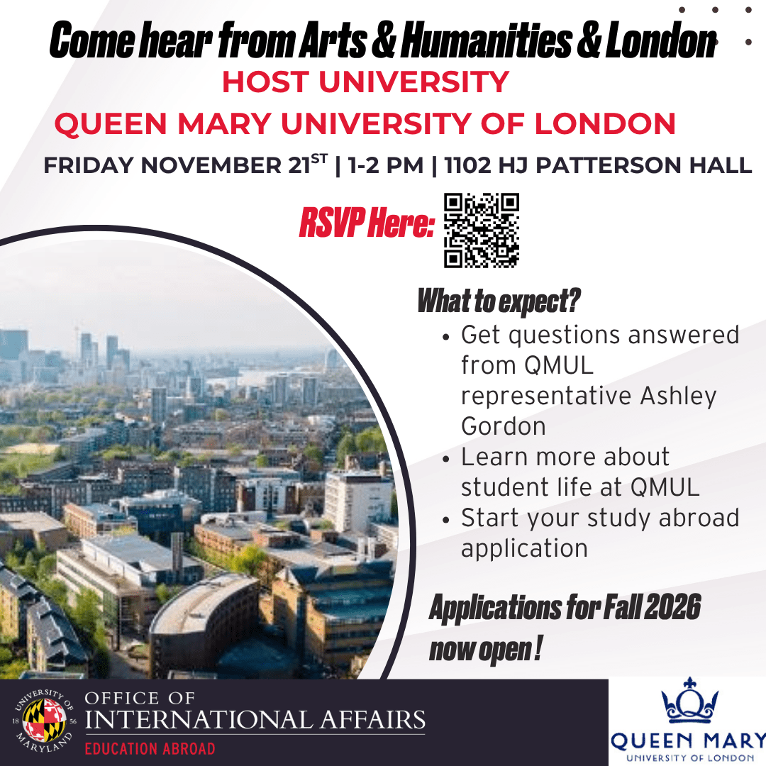 Connect with Queen Mary University of London on November 21!