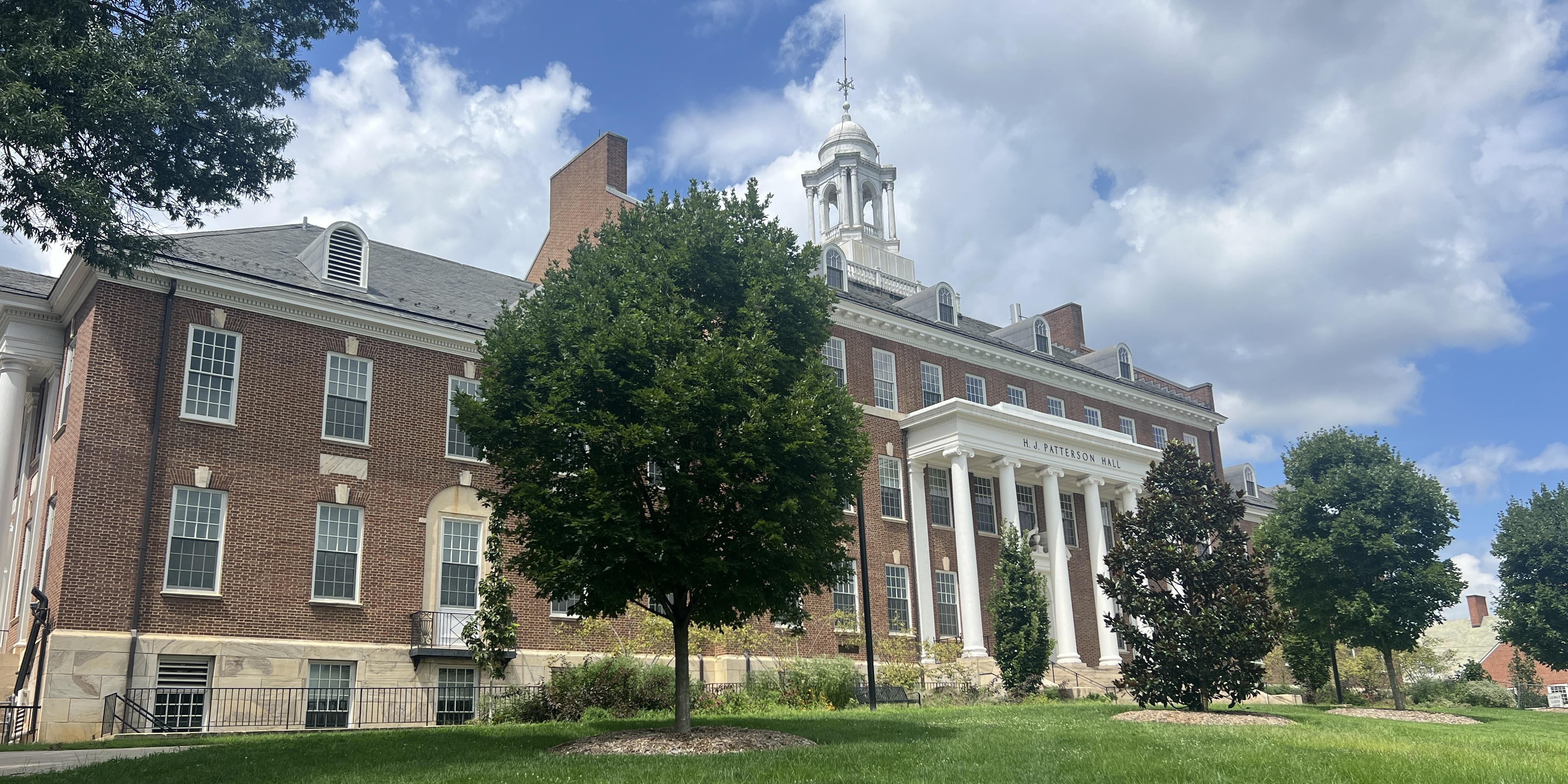 H.J. Patterson Hall at the University of Maryland on a sunny day